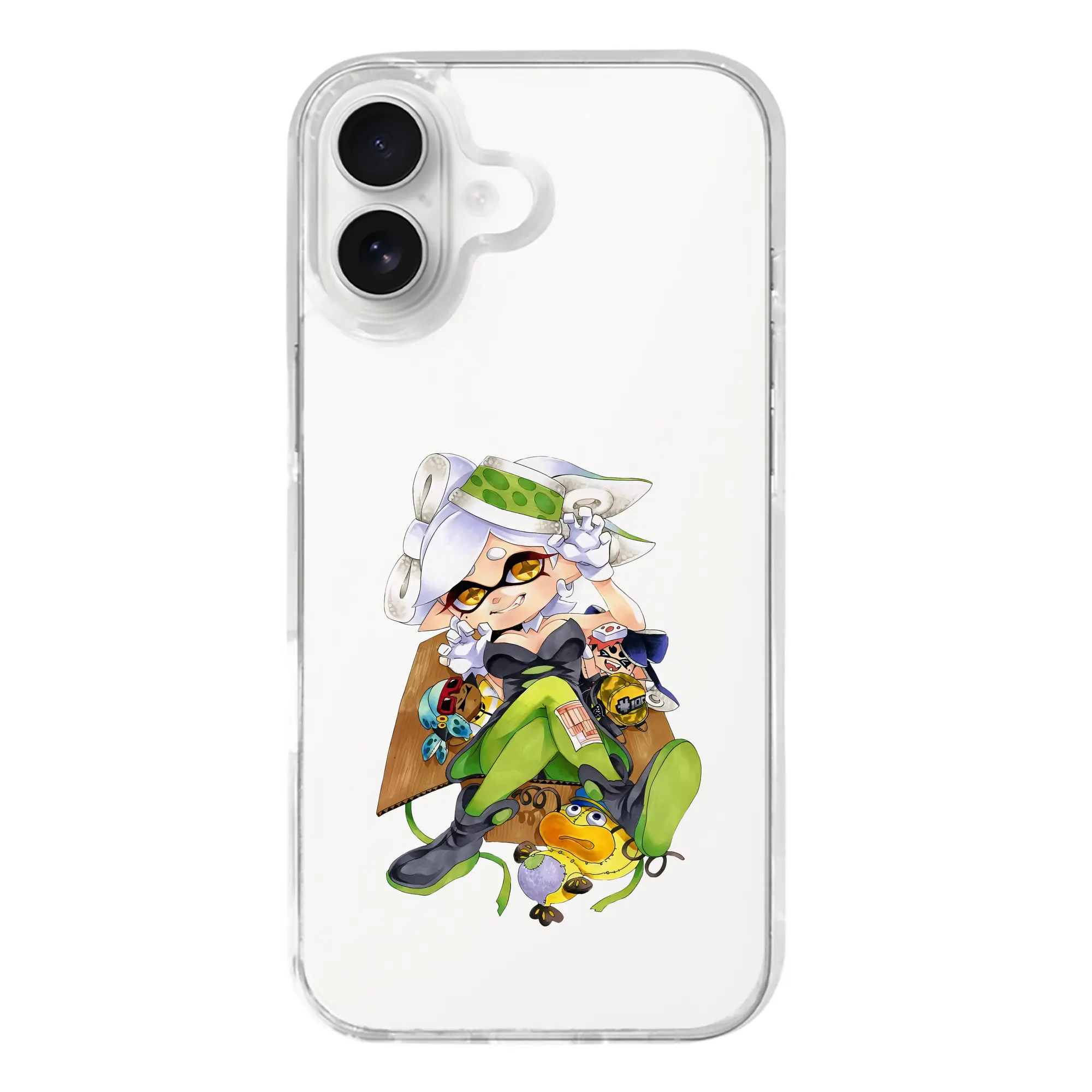 スプラトゥーン グッズ,シオカラーズ ホタル - iPhone 17シリーズ 透明スマホケース – 薄型・耐衝撃・精密フィット保護カバー